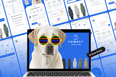 Connect | Smart Collar UI design illustration logo petapp ui user experience user interface ux