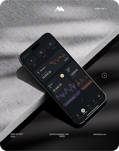 DeFi Portfolio Screen – Mobile App UI Design branding graphic design ui