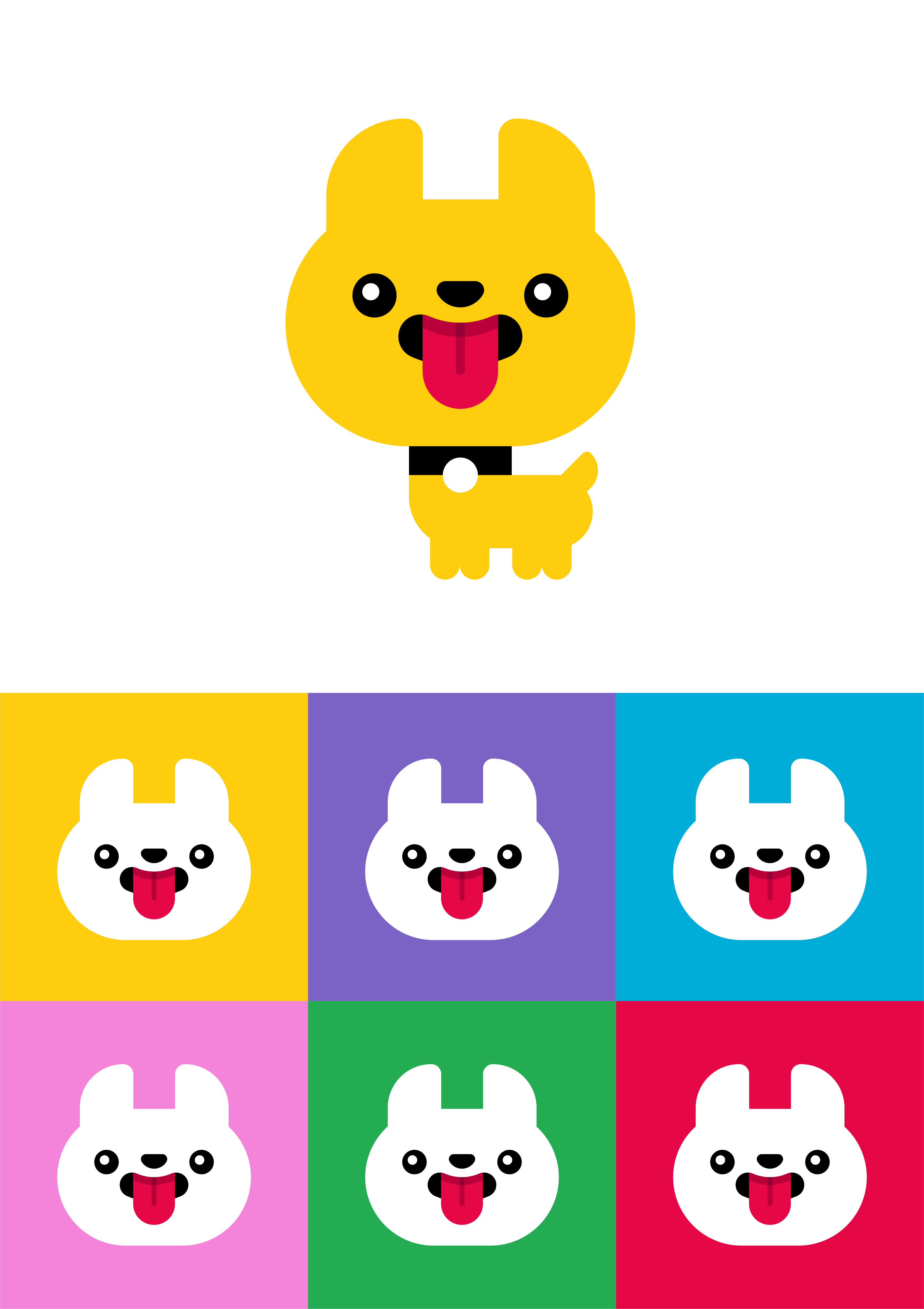 Chihuahua! animal branding cartoon character chihuahua cute design digital dog flat funny geometric illustration logo mascot minimal pet puppy vector yellow