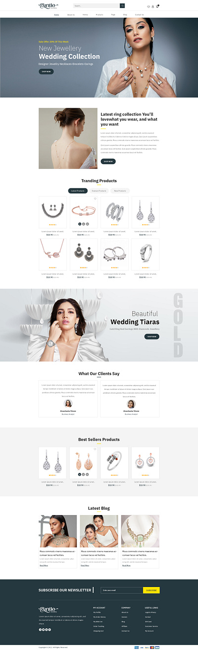 Sintle - Luxury Jewellery Store banner branding design e commerce fashion accessories graphic design illustration jewellery products logo luxury jewellery minimalistic online store ui uiux vector web design wedding collection