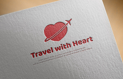 Travel with Heart LOGO app branding design graphic design illustration logo typography ui ux vector