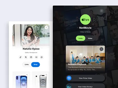 Linkfree Blogger Template Profil Catalog blogger css graphic design html5 linkbio linkfree mobile design responsive template ui