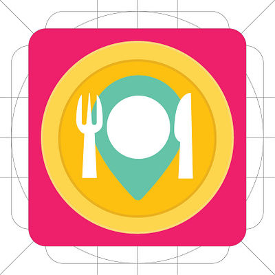 Flat Restaurant Food icons branding fresh graphic design logo