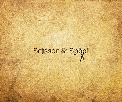 Scissor $ Spool Logo app branding design graphic design illustration logo typography ui ux vector
