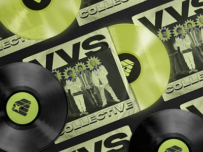 VVS Collective – Vinyl Art Album Cover album cover branding hip hop hypebeast retro futuristic vinyl