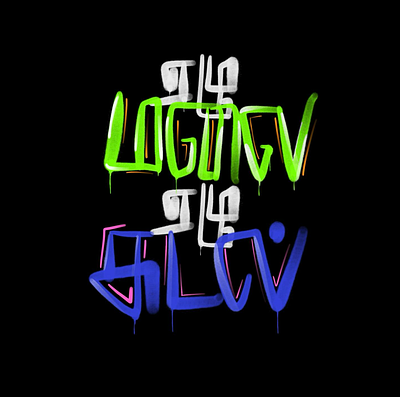 Graffiti - Exploration for Tamil font graffiti neon tamil typography