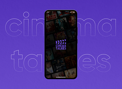Cinema Talkies (UI Design) figma mobile app movie ticket booking ui user interface