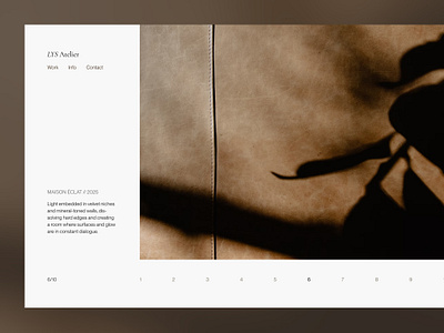 LYS Atelier - Minimalistic Interior Lighting architecture branding design exclusive figma graphic design interior design light minimalistic simple ui uiux web design