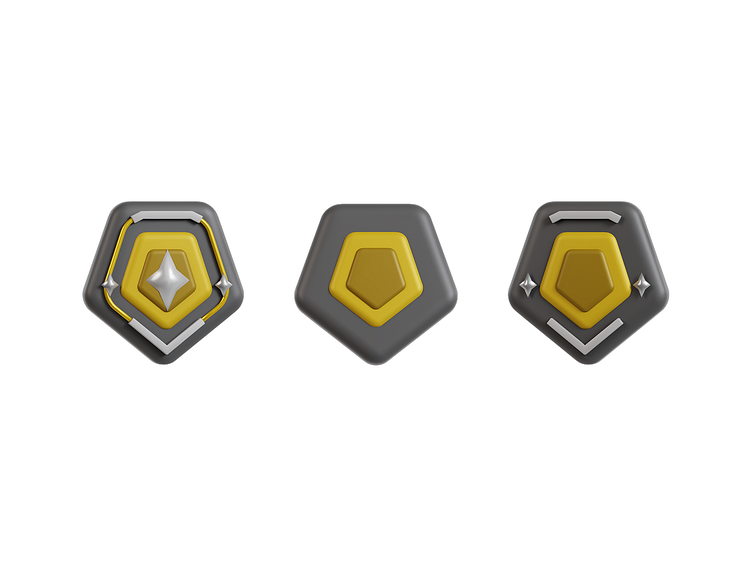 3D Valorant Rank - Gold by Muthi Ibadurrahman on Dribbble