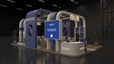 NPLAST Exhibition Booth 3d booth branding design event exehibition exhibition exterior illustration ui