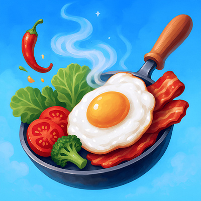 Cooking Game Illustrations & Icons 3d animation app art artwork branding design game art game design gaming graphic design icon illustration logo minimal motion graphics typography ui ux vector
