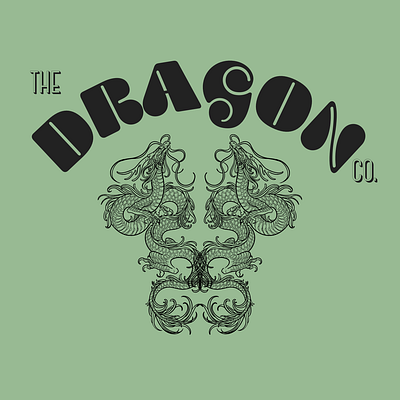 Classy Logo - The Dragon Co. animation branding design studio dragon logo tattoo shop