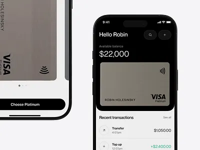 Credit payment card bank app animation animation bank banking credit credit card finance fintech minimal mobile app modern payment wallet wallet app