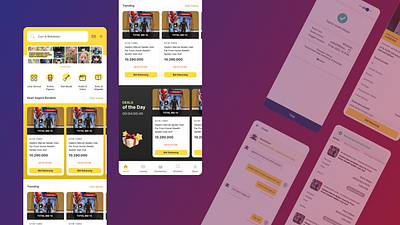 Bidubadu - Auction Mobile Apps app ui ux