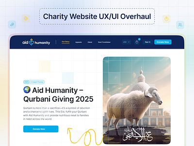 Charity Website UX/UI Redesign branding charitywebsite freelancedesign graphic design ui uidesign user experience uxdesign webdesign