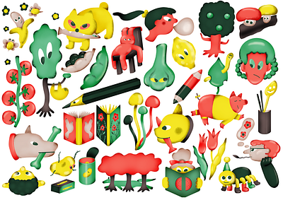 Life moves on, and we do our best. animal busy cat design editorial illustration food graphic design human illustration life pattern