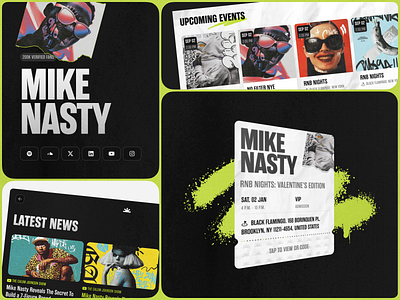 Kyd Labs: Overview artist bento design event events graphic design interface kydlabs music news ticket track ui ux uxui visual identity web