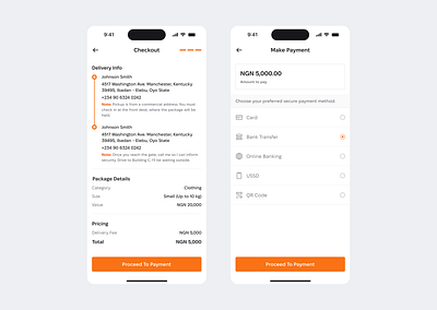 Checkout - Mobile App app app design delivery design interface logistics mobile app ui ui design uiux ux design