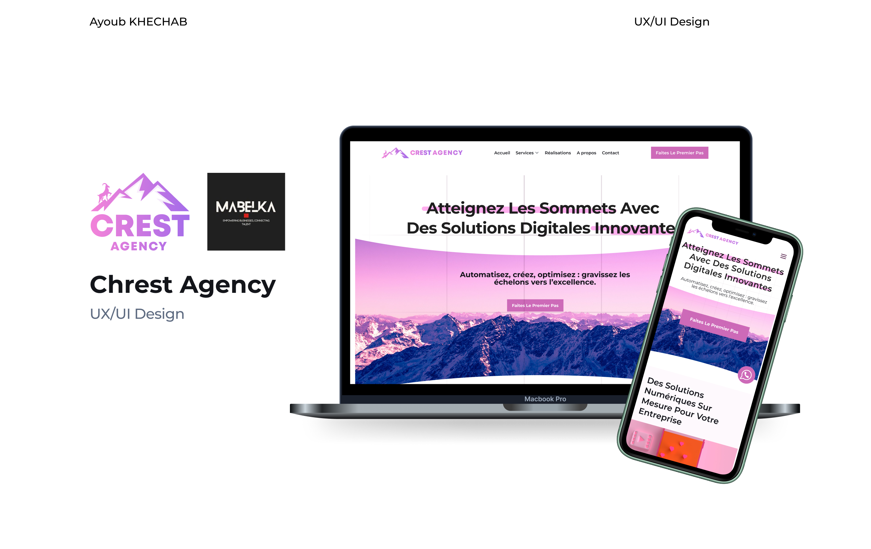 Chrest Agency UX/UI Design graphic design responsive design ui ui design ux ux designer web design