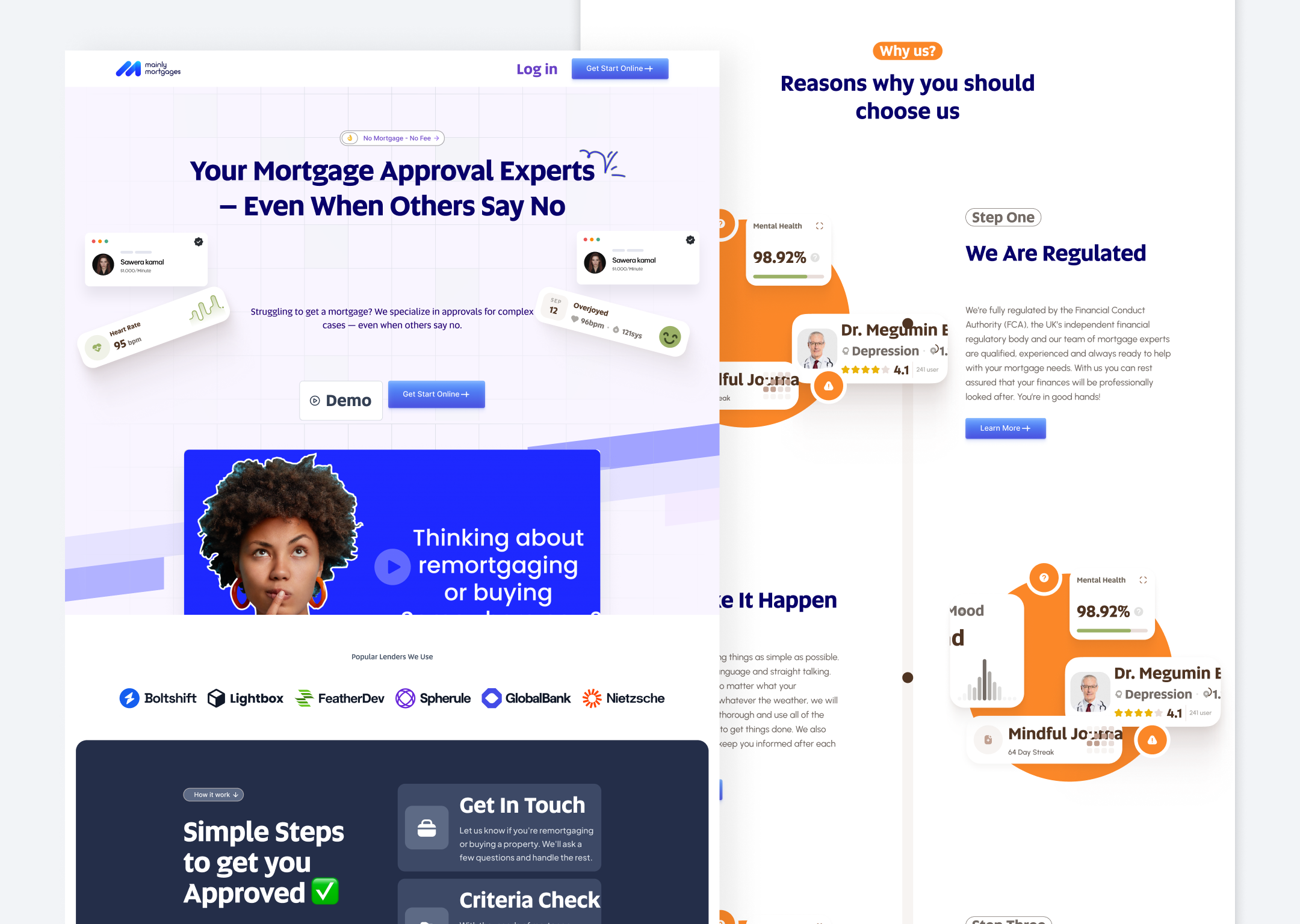 Mortgages Landing page landing page landing page design mortgages mortgages landing page real estate real estate landing page