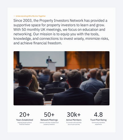 Who We Are Section - Landing Page design interface landing page ui ui design uiux ux design web design website