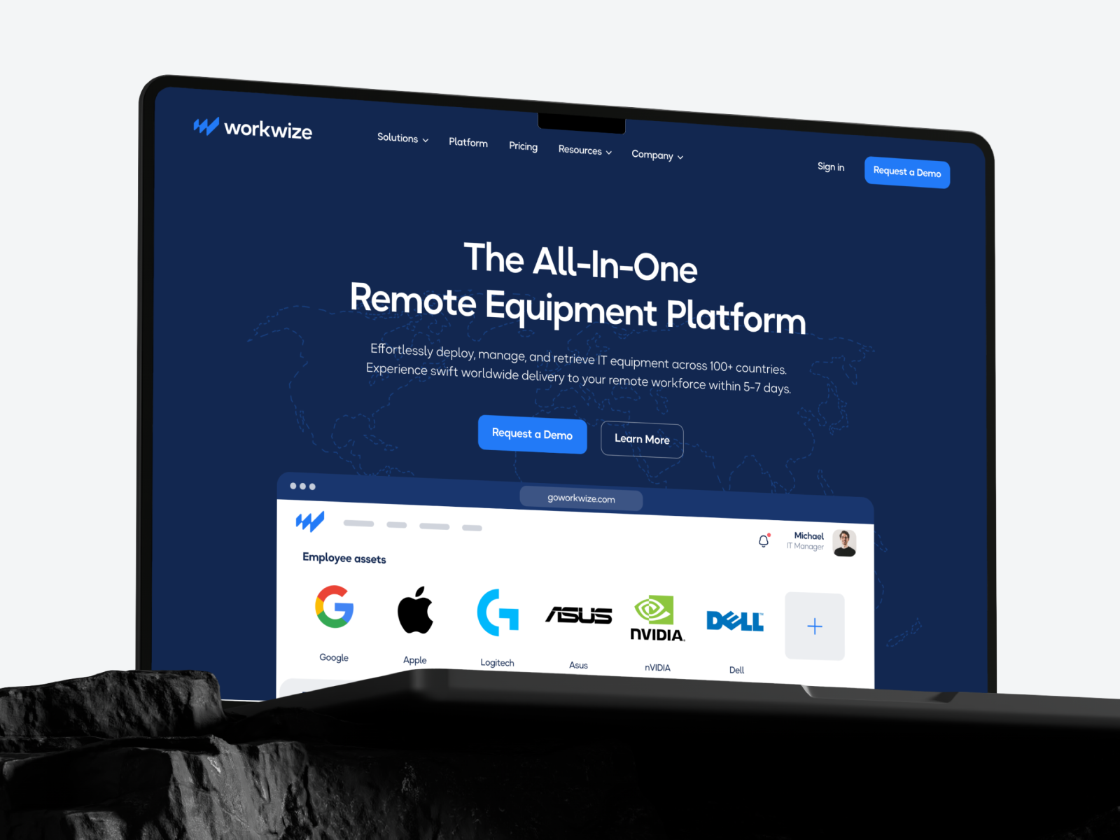 Example of Website Design, Webflow Development