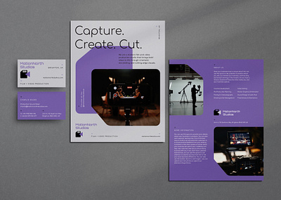 Film / Video Production Brand Identity branding business card camera digital director editing film flyer identity marketing photography production video