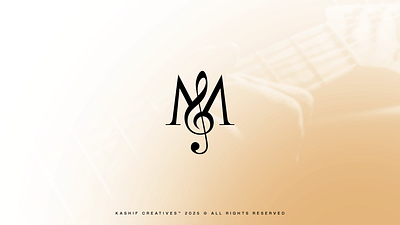 M Music Logo brand identity branding brandmark design eventlogo graphic design icon illustration logo logomark logotype luxurylogo mlogo musiclogo musicnotes weedinglogo