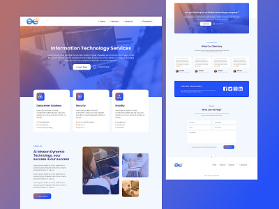 Mission Dynamic: Custom UI (Figma to WordPress) branding design graphic design illustration logo typography ui ux vector website