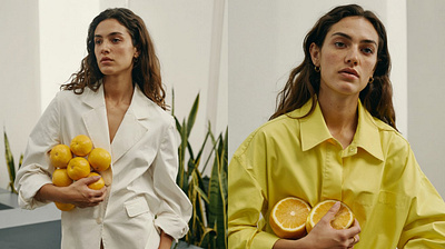 LOEWE CITRIC EDITORIAL ai artdirection citric colors editorial