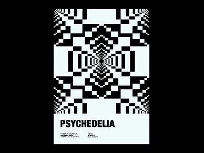 Psychedelia ads poster band poster brand poster business poster concert poster geometrical design graphic design international typographic style motion graphics music poster optical illusion poster designer poster inspiration promotional poster psychedelic poster retro design start up poster swiss design typography visual identity