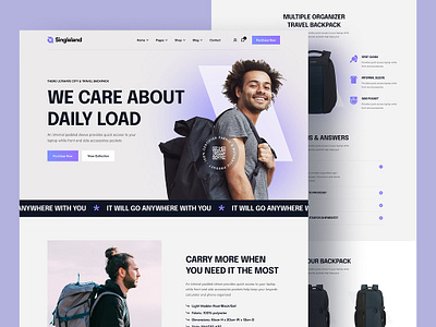 Singleland Landing Page design figma graphic design landing page ui website