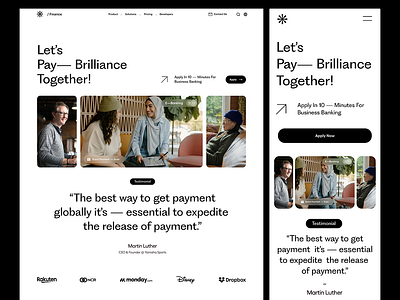 Finance Website design development figma graphic design ui webpage website