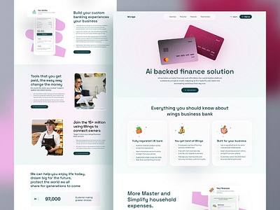 FinTech Website Design design figma graphic design landing page ui website