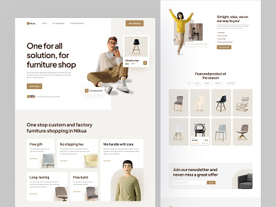 Nikua Landing Page design figma graphic design landing page ui website