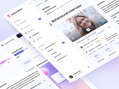 Sence.Point UI design figma graphic design landing page ui ux website