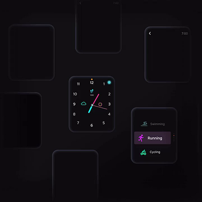 Smart Wearables Watch UI/UX Design by Lollypop Design Studio 3d animation branding graphic design logo motion graphics ui uiux uiuxdesign