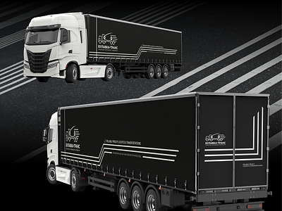 Bulavka-trans LOGO. Branding. black and white branding car branding graphic design icon lines logo road truck visual