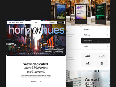 Horizon Hues Website Design design figma graphic design landing page ui ux website