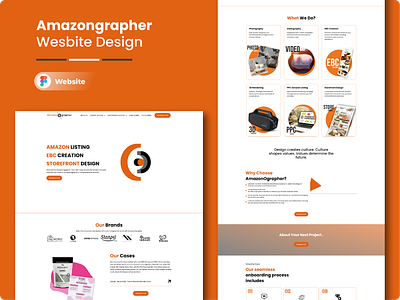 AmazonGrapher Website Design design figma graphic design landing page ui ux website