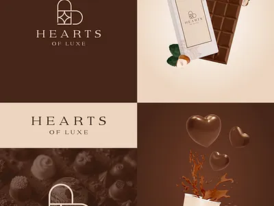 Hearts of Luxe – Elegant Branding 3d animation brand identity branding creativelogo design freelancer graphic design illustration logo logoexcellent luxury branding mobile motion graphics print typography ui upwork visual identity