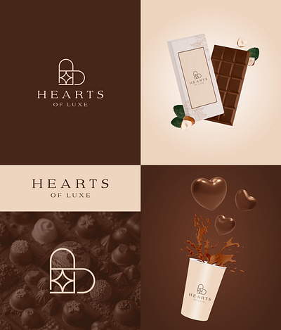 Hearts of Luxe – Elegant Branding 3d animation brand identity branding creativelogo design freelancer graphic design illustration logo logoexcellent luxury branding mobile motion graphics print typography ui upwork visual identity
