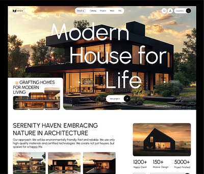 ARHIDM building construction design real estate sale of houses ux web