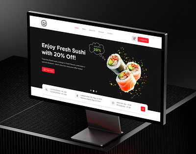 Food Website Design design food food delivery food landing page food website graphic designer website