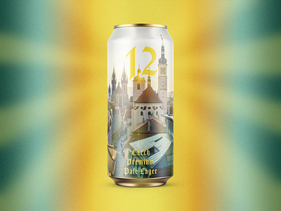Czech Premium Pale Lager Can Design beer beer art beer design branding can can design craft beer design graphic design illustration label label design logo packaging packaging design photoshop vector