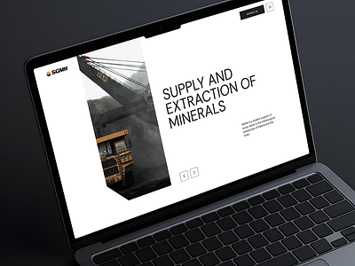 Mining & Metallurgy Landing - Tender concept b2b clean design corporate website design system ecology environment graphic design grid industrial design landing metallurgy minimal minimalistic mining monochrome responsive sustainability ui ux wireframe