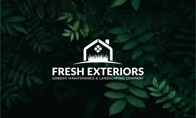 Fresh Exteriors – Garden Maintenance Logo branding corporate logo creative logo design gardain logo fresh logo graphic design illustration logo logo design minimal logo