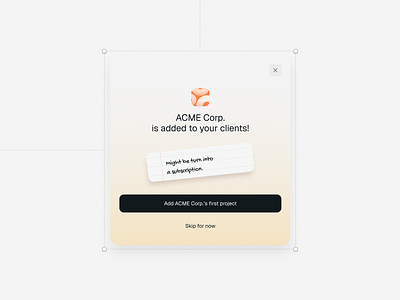 New Client Flow client flow saas ui