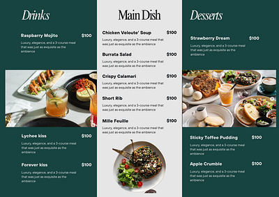 Restaurant Menu Design Back menu menu design restaurant menu design ui ux