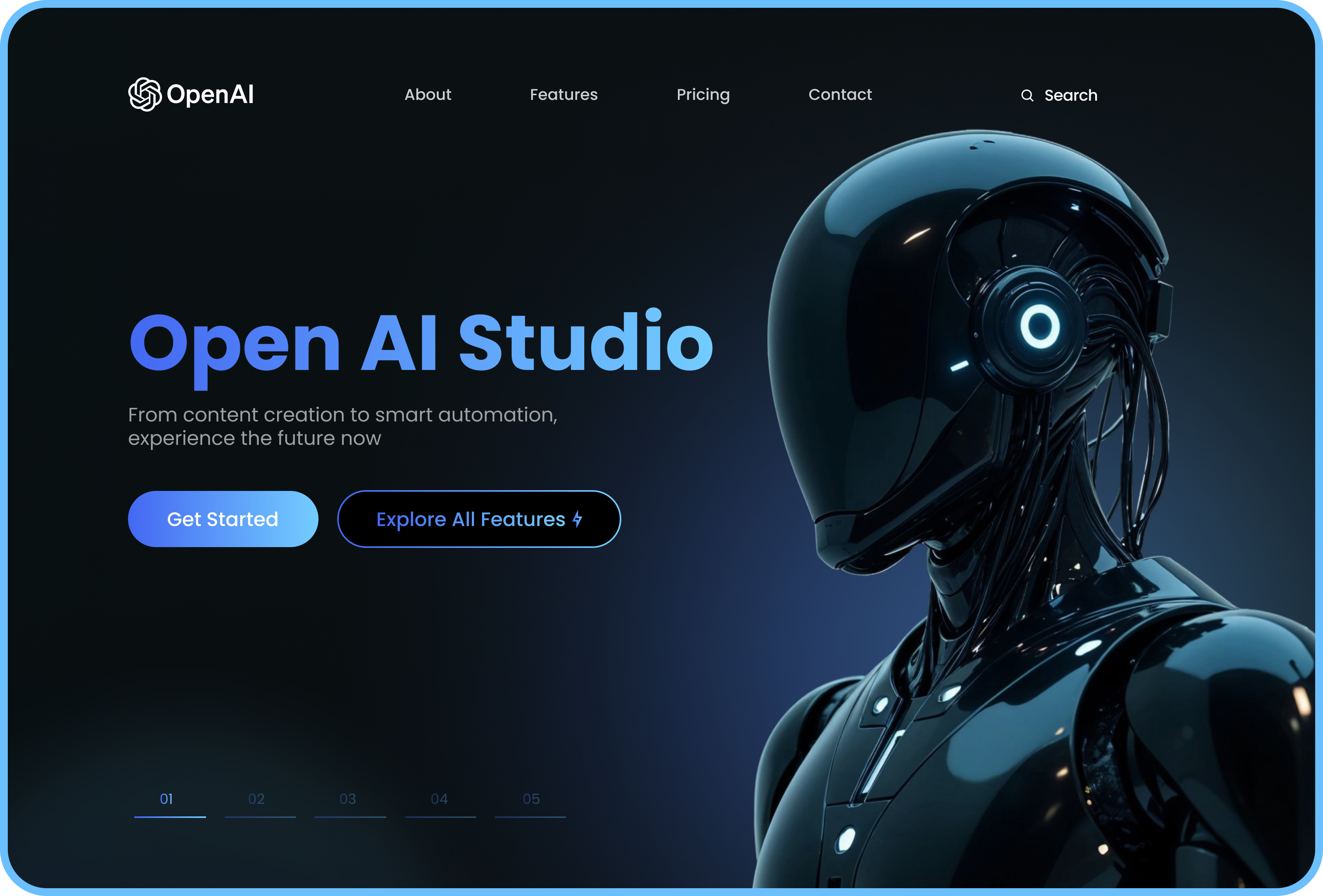 Open AI Redesign Landing Page app branding design graphic design illustration logo ui ux vector web